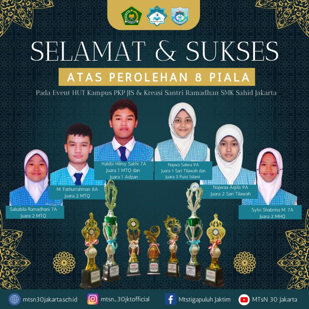 Prestasi yang di raih di bulan Ramadhan prestasi bidang keagamaan.